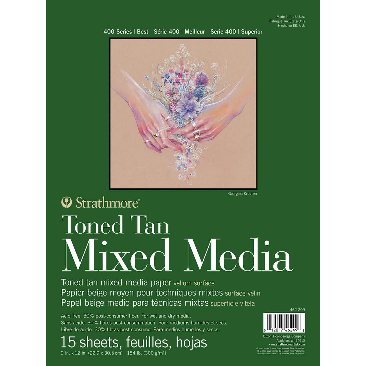 Strathmore® 400 Series Recycled Toned Tan Mixed Media Paper Pad